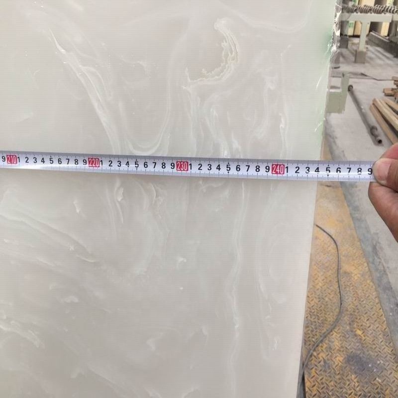 Wholesale Beige-Translucent Stone Marble Backlit Onyx Wall Panel Transparent Kitchen Application Polished Tile Slab Natural