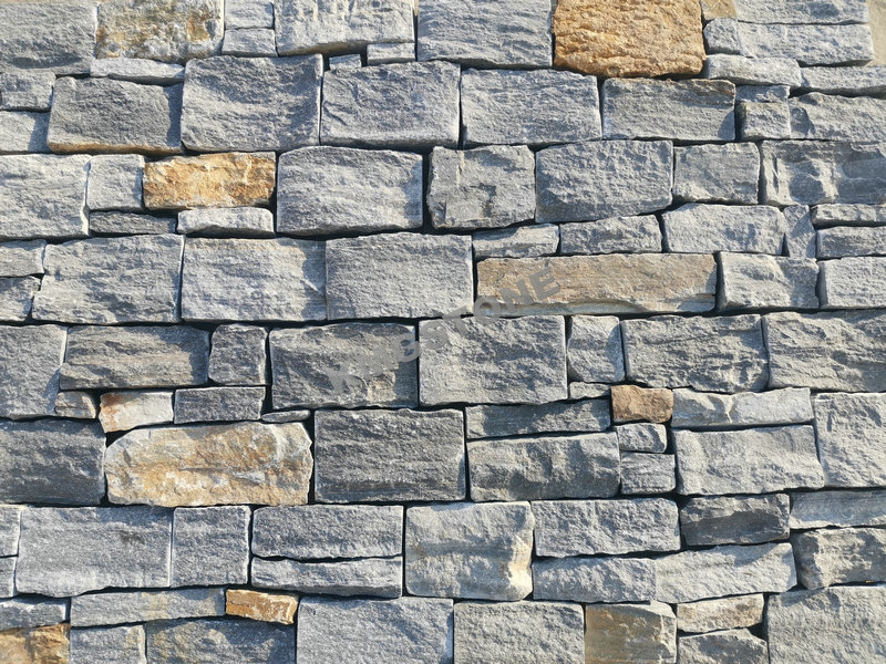 Cheap cultured stone slate stacked  natural blue landscaping stones