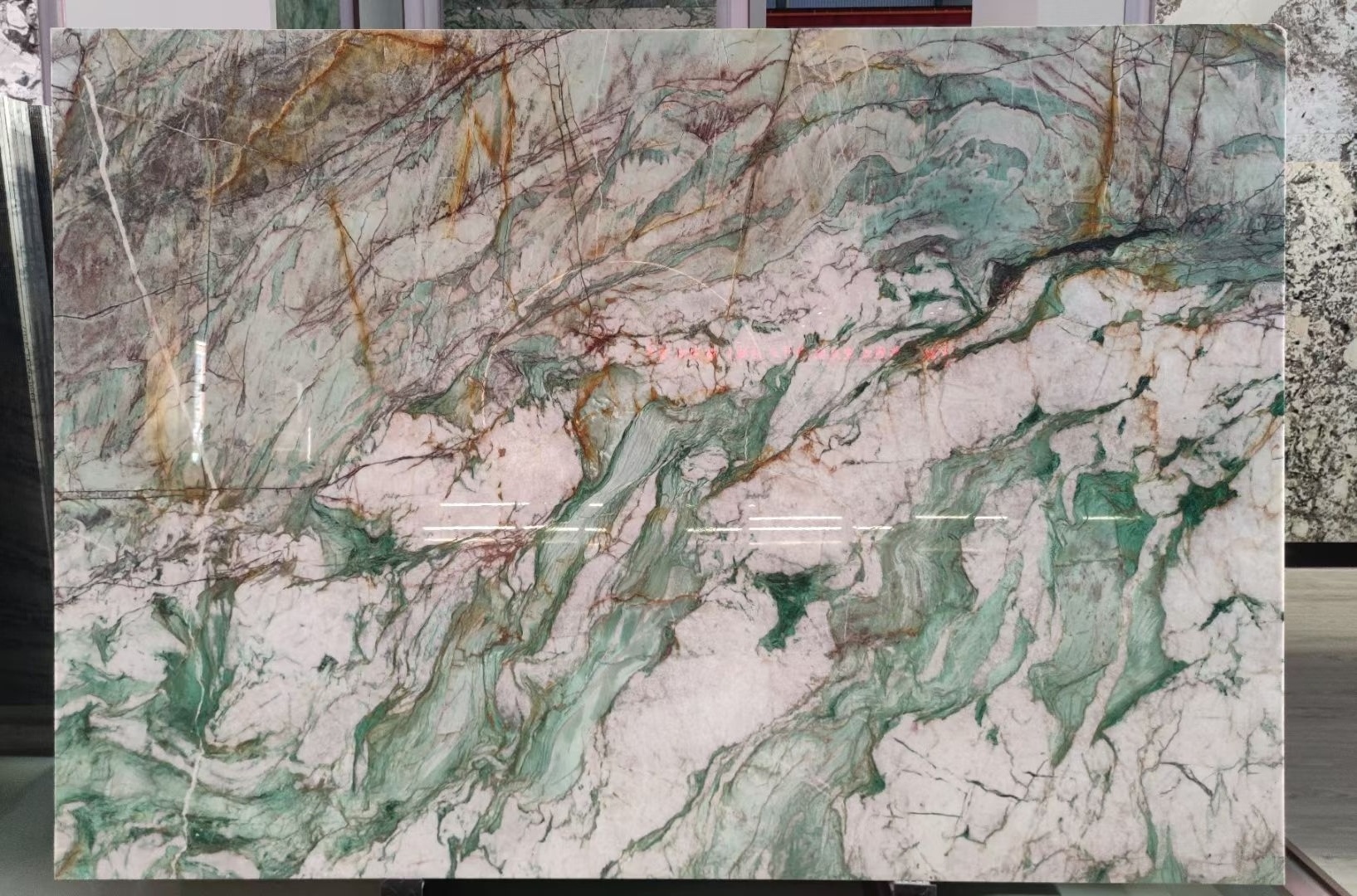 Luxurious Light Green Onxy Marble Stone Polish Amazonita Green Jade Luxcury Granite Stone Slab Tiles home Floor Marble Design