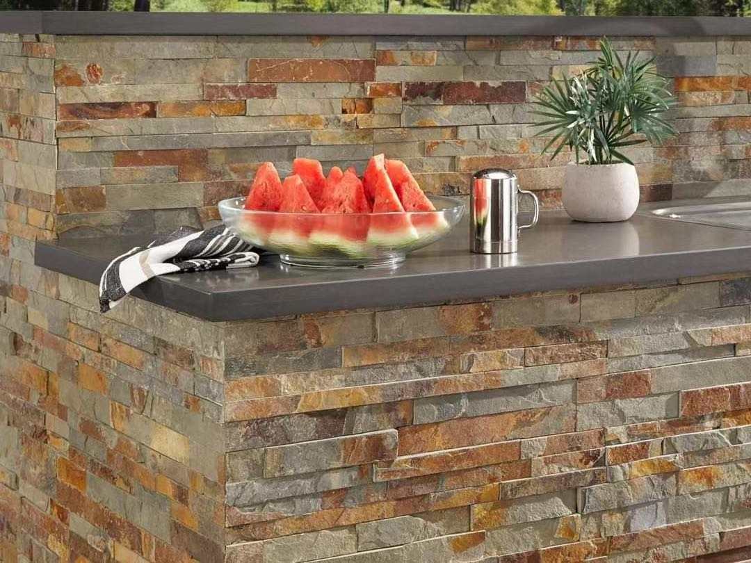 Modern Large Natural Culture Stone Wall Panels Interior Decorative Slate Tiles Exterior Wall Cladding Affordably Priced Vein