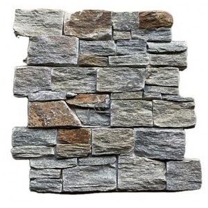 Custom-Size Culture Stone LEDgestone Veneer Cement Iron Mesh Back Antacid Erosion Exterior Hotels Stacked Cement Suppliers