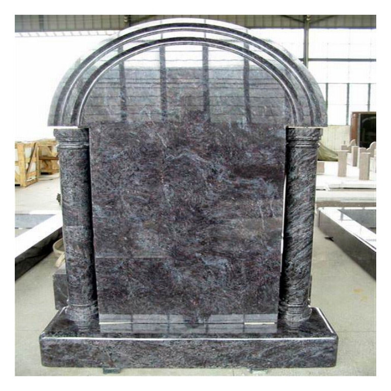 European American Style Customized Size Marble Granite Tombstones Headstones for Cemetery Memorial Garden Outdoor Application