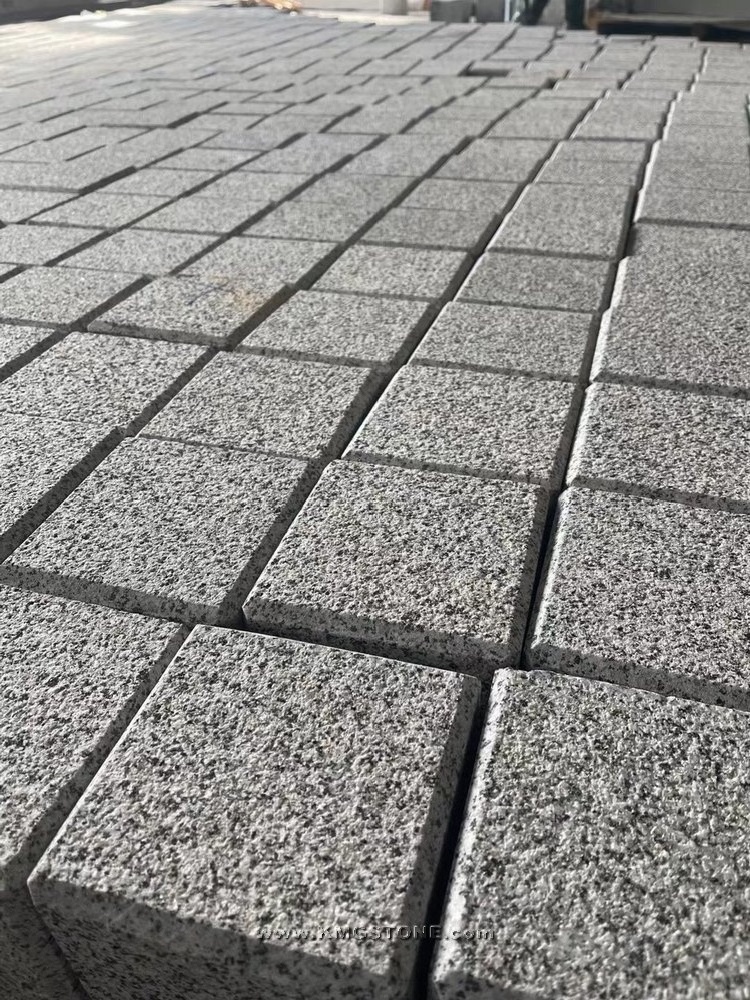 Tumbled Natural G603 Cobblestone Paver Outdoor Slate and Basalt Paving Stone for Exterior & Park Outdoor paves