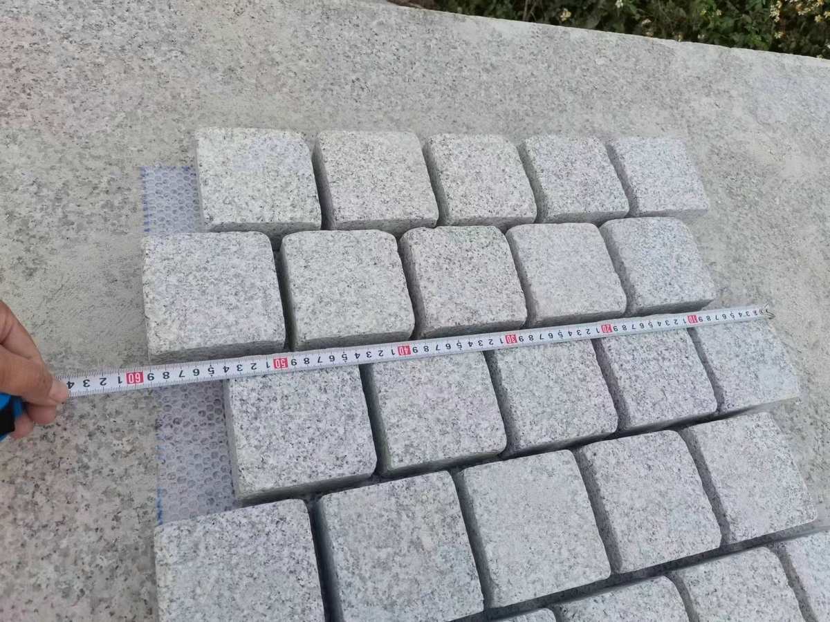 Tumbled Natural G603 Cobblestone Paver Outdoor Slate and Basalt Paving Stone for Exterior & Park Outdoor paves