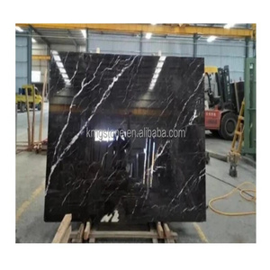 Premium Nero Marquina Marble Slab Black with White Veins Polished Natural Marble for Kitchen Floor Tiles and Countertops