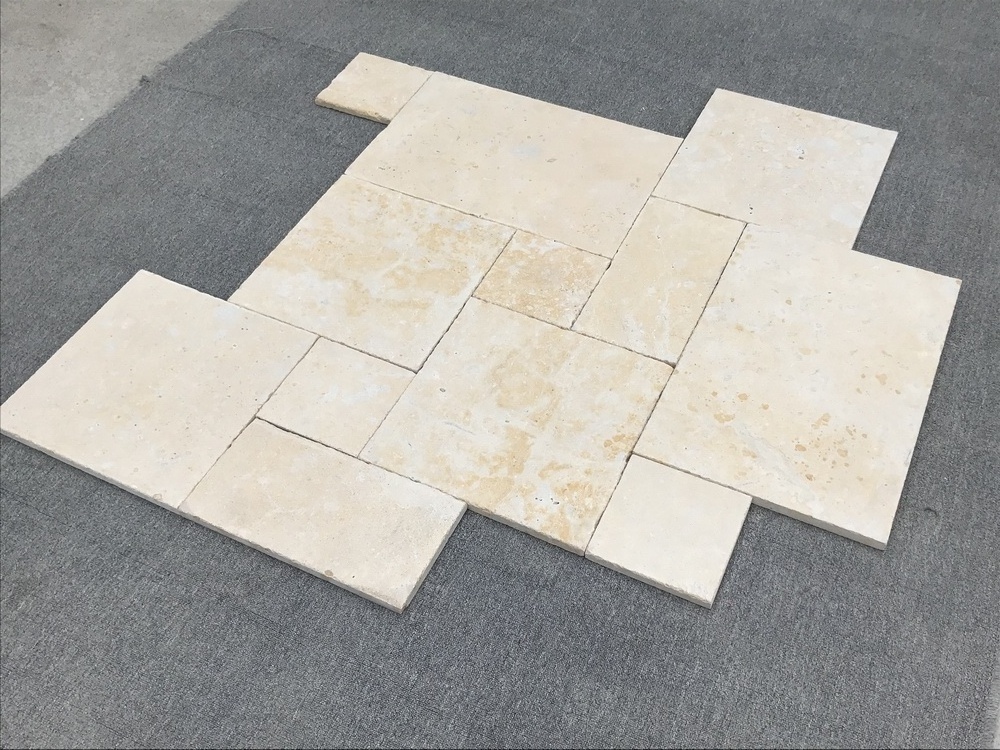 Factory Directly  Natural Outdoor Travertine Tiles For Pool Paver Ivory Beige Travertine Tiles For Walls And Floors