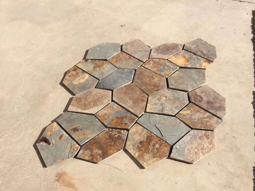 Natural Rust Slate Paving Stone Flagstone for Garden Paths Premium Quality Outdoor Paving Stone