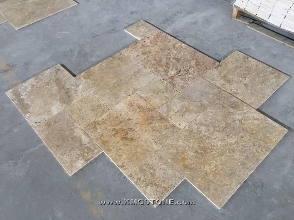 Travertine Natural Stone Wall Cladding Tile For Diy Decorate Stone Natural Slab Flooring