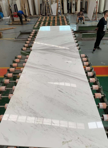 Modern Design White Marble Floor Tile with Brown Veins Natural Calcite Stone Polished 5-Year Warranty Big Slab from Supplier