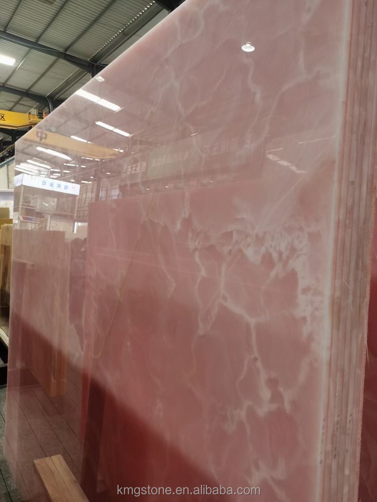 Antique Natural Pink Onyx Marble Slab 1-Year Warranty for Indoor Hotel Villa Flooring Countertops Calcite Stone Form Big Slab