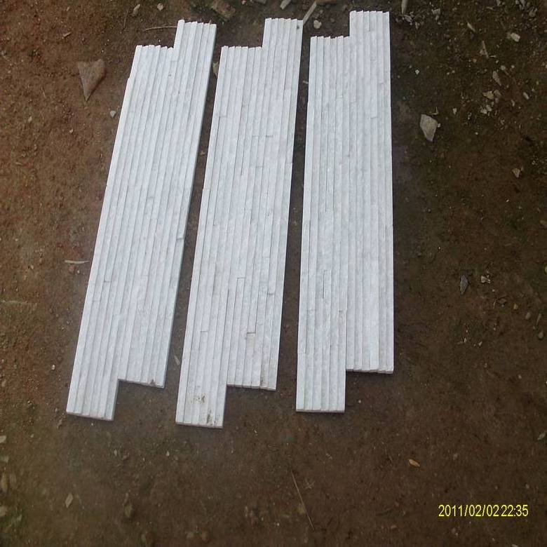 Large White Stone Slate Grey White Quartz Stone Slate Rectangle Shaped White Natural Quartz Slate Tiles