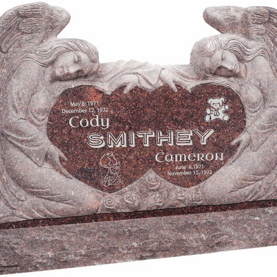 Modern American Style Granite Monument Popular Marble Headstones for Outdoor Memorial and Cemetery Use