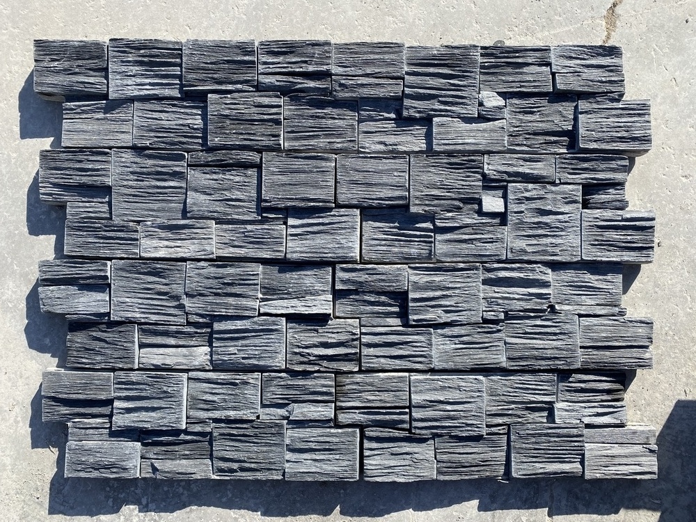 Modern Design LEDGESTONE Fibre Cement Slate Split Surface Finish Cladding for Villas