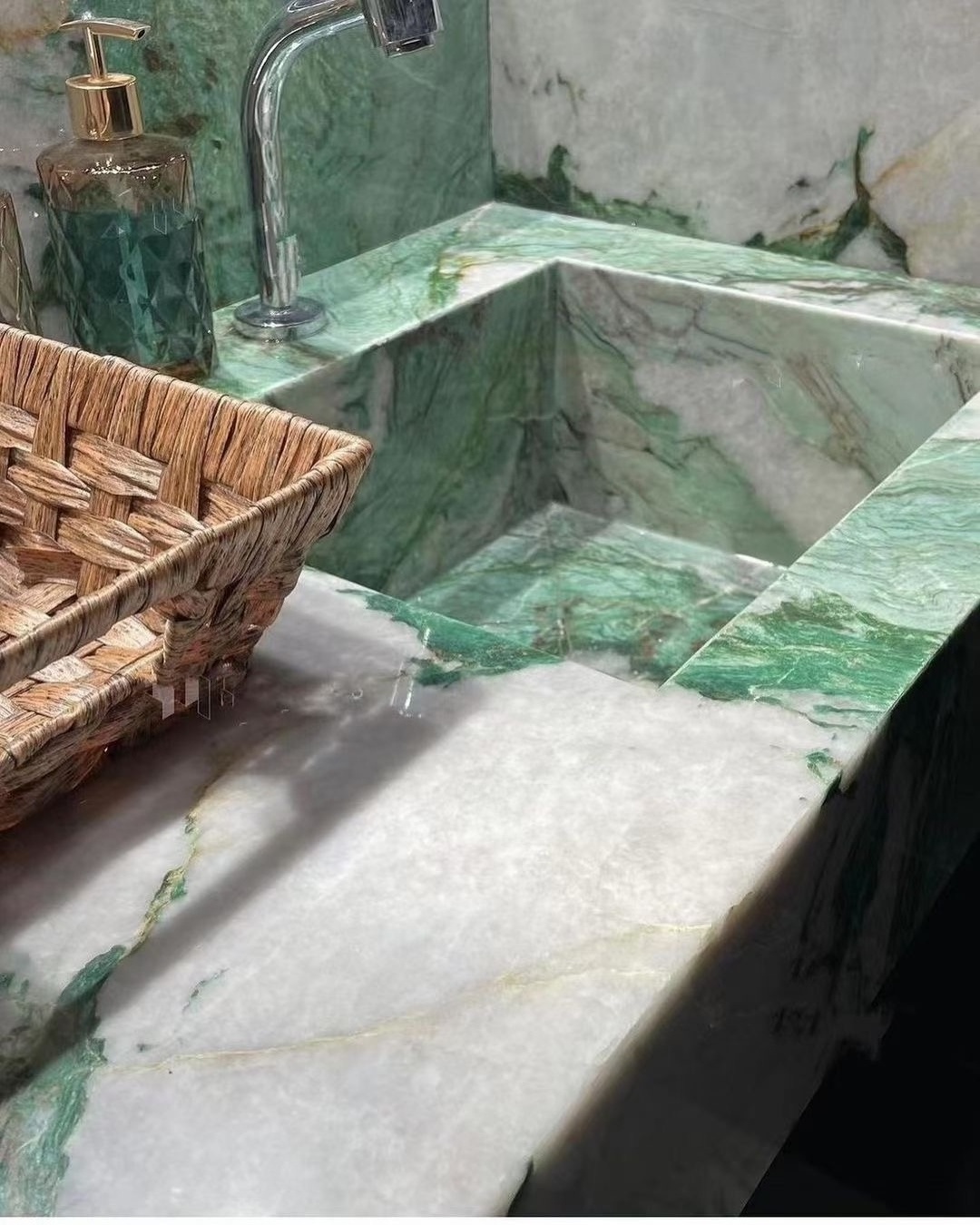 Luxurious Light Green Onxy Marble Stone Polish Amazonita Green Jade Luxcury Granite Stone Slab Tiles home Floor Marble Design