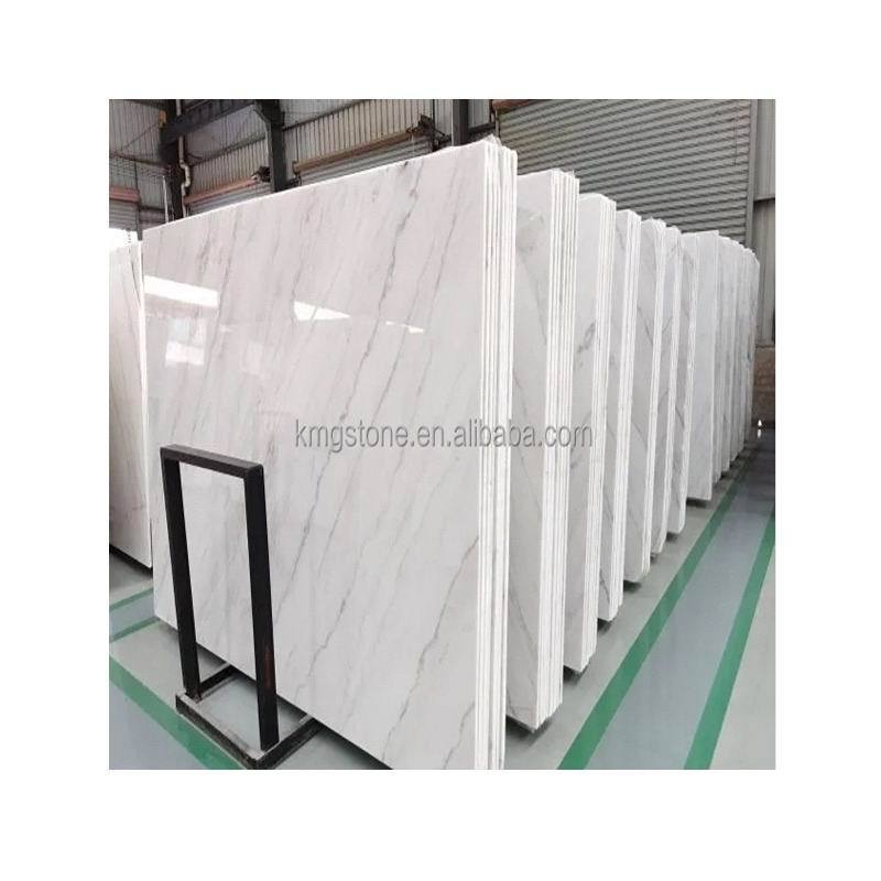 polished white marble slabs chinese white crystal marble big slab white and gold marble tiles with black veins