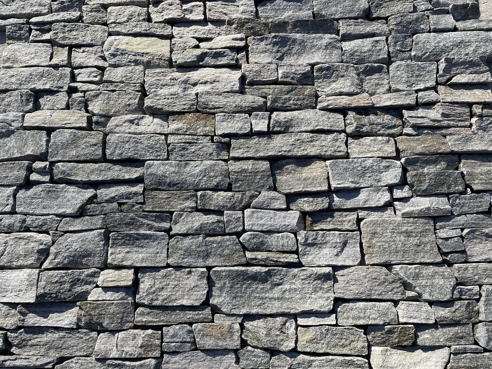 Natural Gray Cement Backed Ledge Stone Panels Exterior Wall Stone Decoration