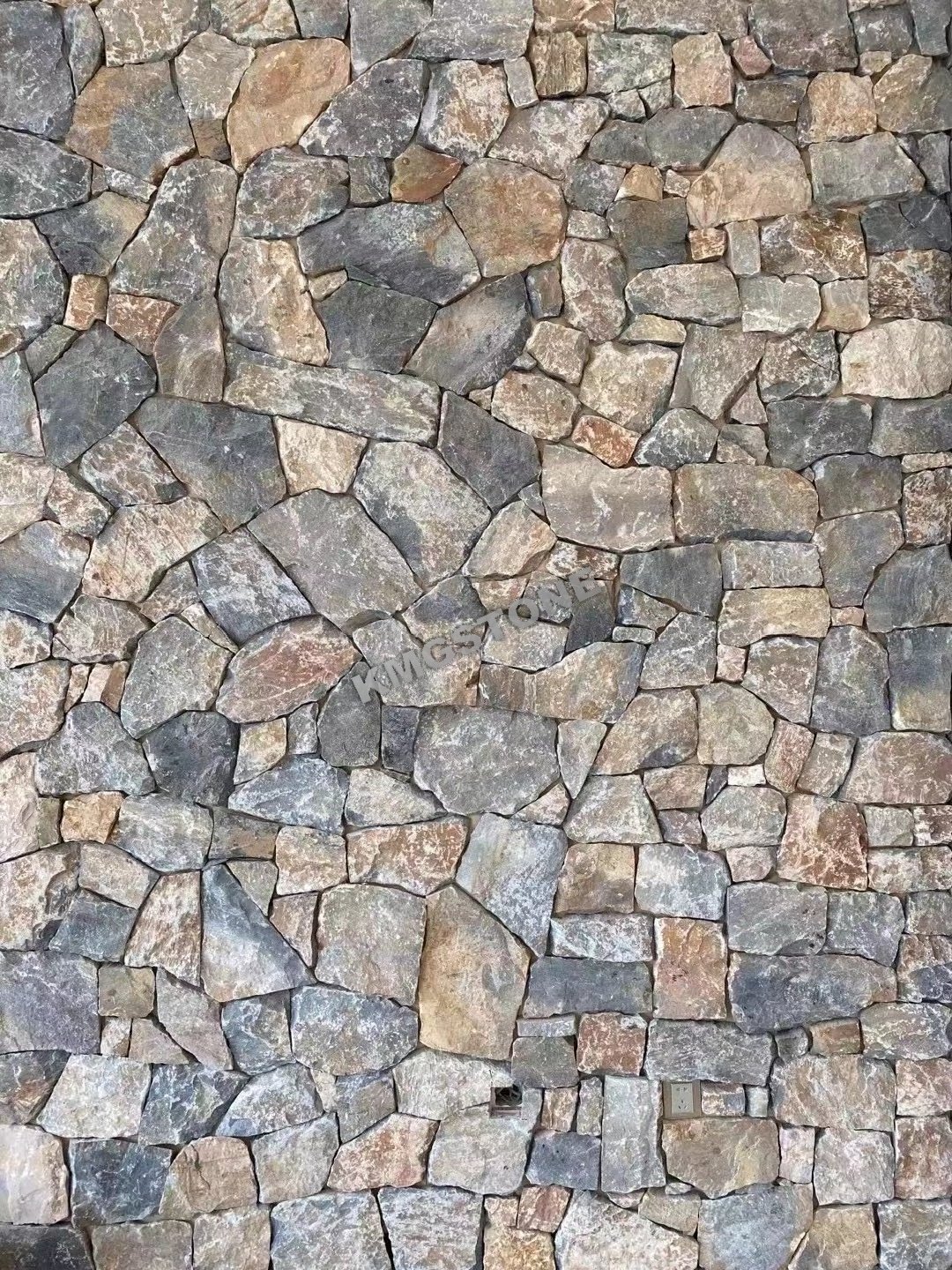 Eco-friendly Natural Slate Paving Tile Custom Size Culture Stone Flagstone Garden Paths Hotel Applications Honed Surface Finish