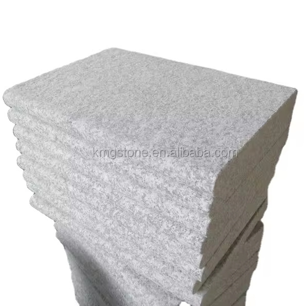 China Supplier G603 Granite White Grey Stair Step Copping Bullnose Edge