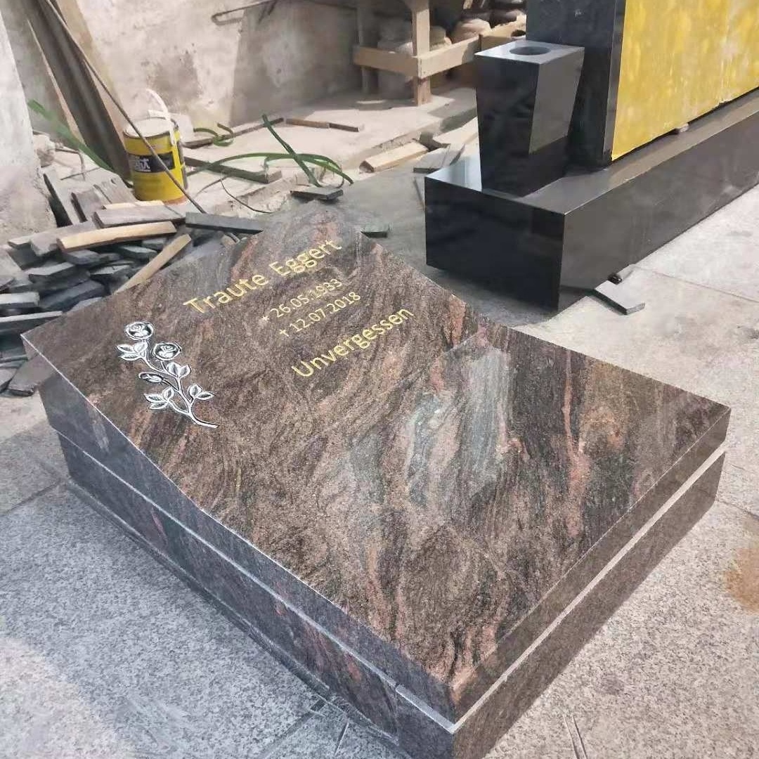 European American Style Customized Size Marble Granite Tombstones Headstones for Cemetery Memorial Garden Outdoor Application