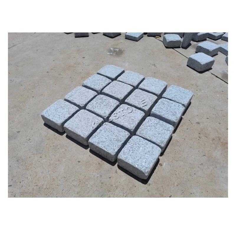 Tumbled Natural G603 Cobblestone Paver Outdoor Slate and Basalt Paving Stone for Exterior & Park Outdoor paves