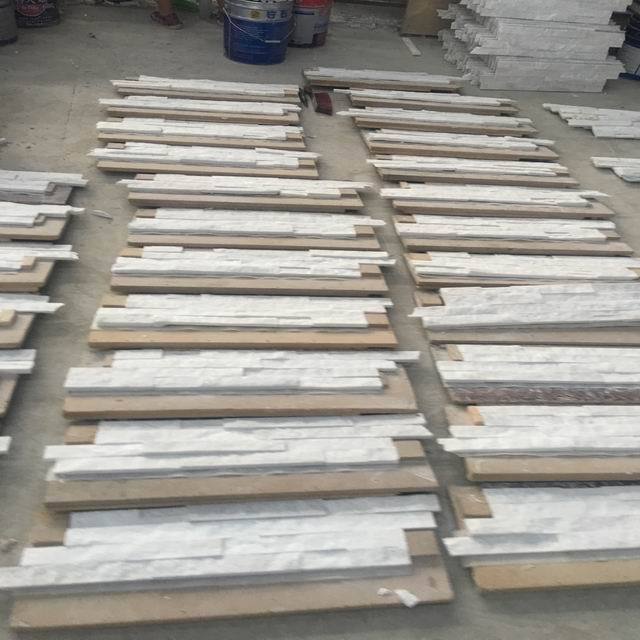 Large White Stone Slate Grey White Quartz Stone Slate Rectangle Shaped White Natural Quartz Slate Tiles