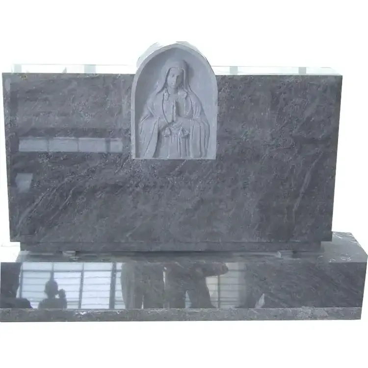 Ghana Modern European-Style Upright Granite/Marble Bench Custom Size Black Bible Monument Tombstone for Cemetery Use