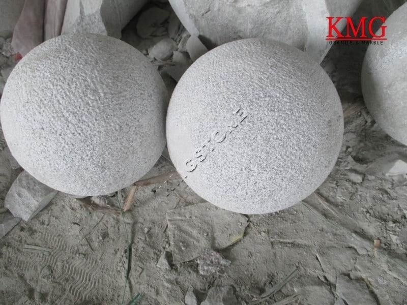 Chinese G603 Granite Garden Car Parking Stone Solid Granite Sphere