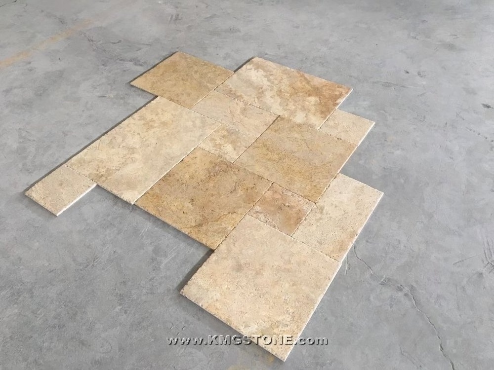 Travertine Natural Stone Wall Cladding Tile For Diy Decorate Stone Natural Slab Flooring