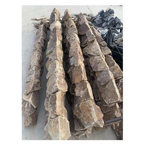 Natural Slate Veneer Paving Stone Random Culture Split Wall Stone Limestone Flagstone for Exterior Villa Hotel & Hospital Decor