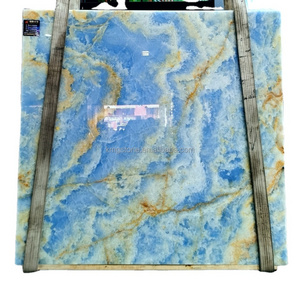 Honey Onyx Marble Slab Polished Countertop for Kitchen Floor & Wall Staircase Blue Onyx Sink at an Price