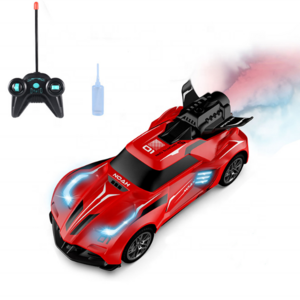 Hot Scale RC Stunt Spray Car With Light For Kids High Speed Electric 5 Way Remote Control Car