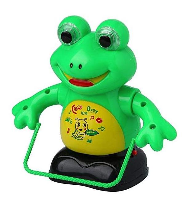 Electronic Dancing Animal Frog Skipping Toy Gift Robot Toy Light Music Toy