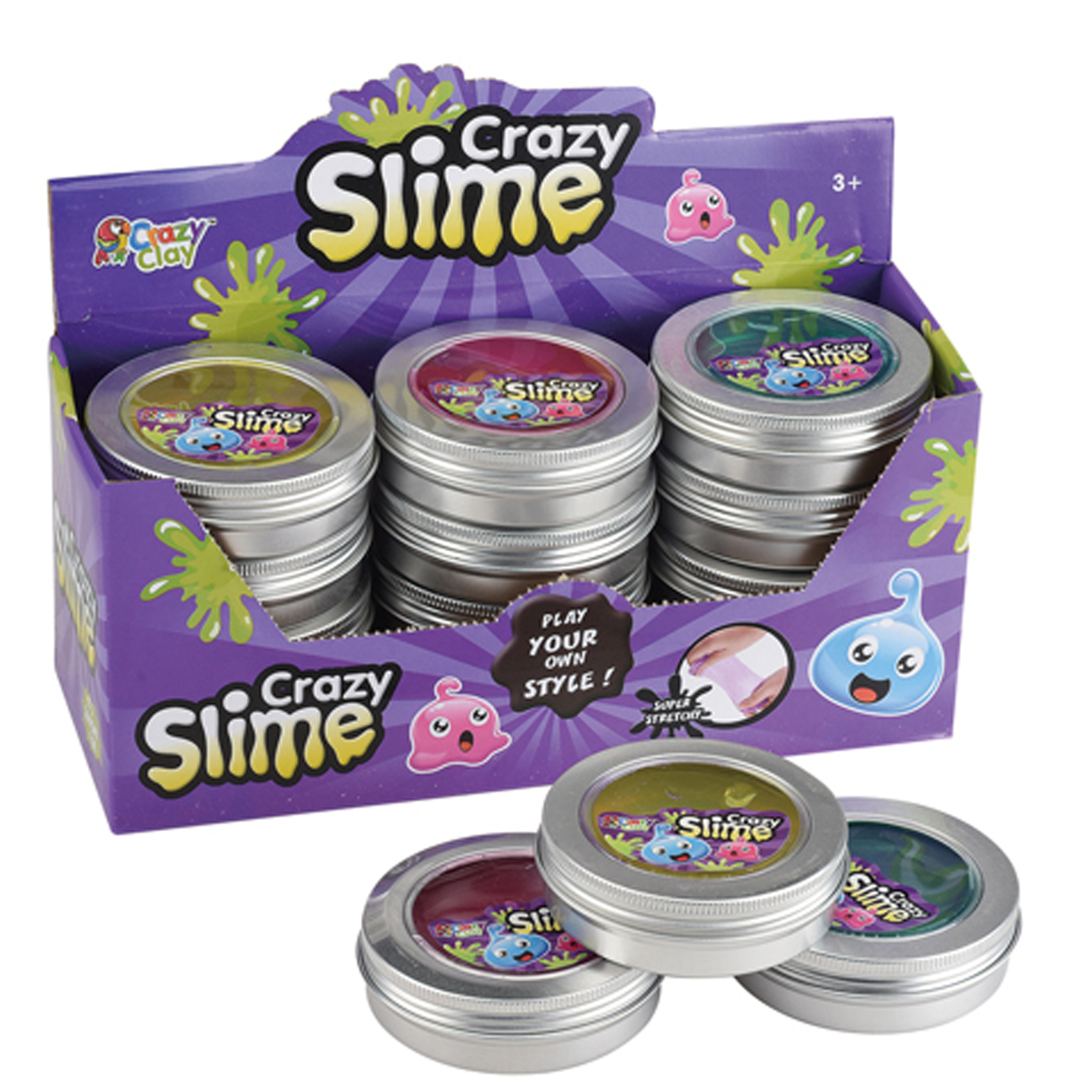 Slime Making Kit for Girls And Boys Kids Art DIY Craft Crystal Clear Slime Toys Glitter