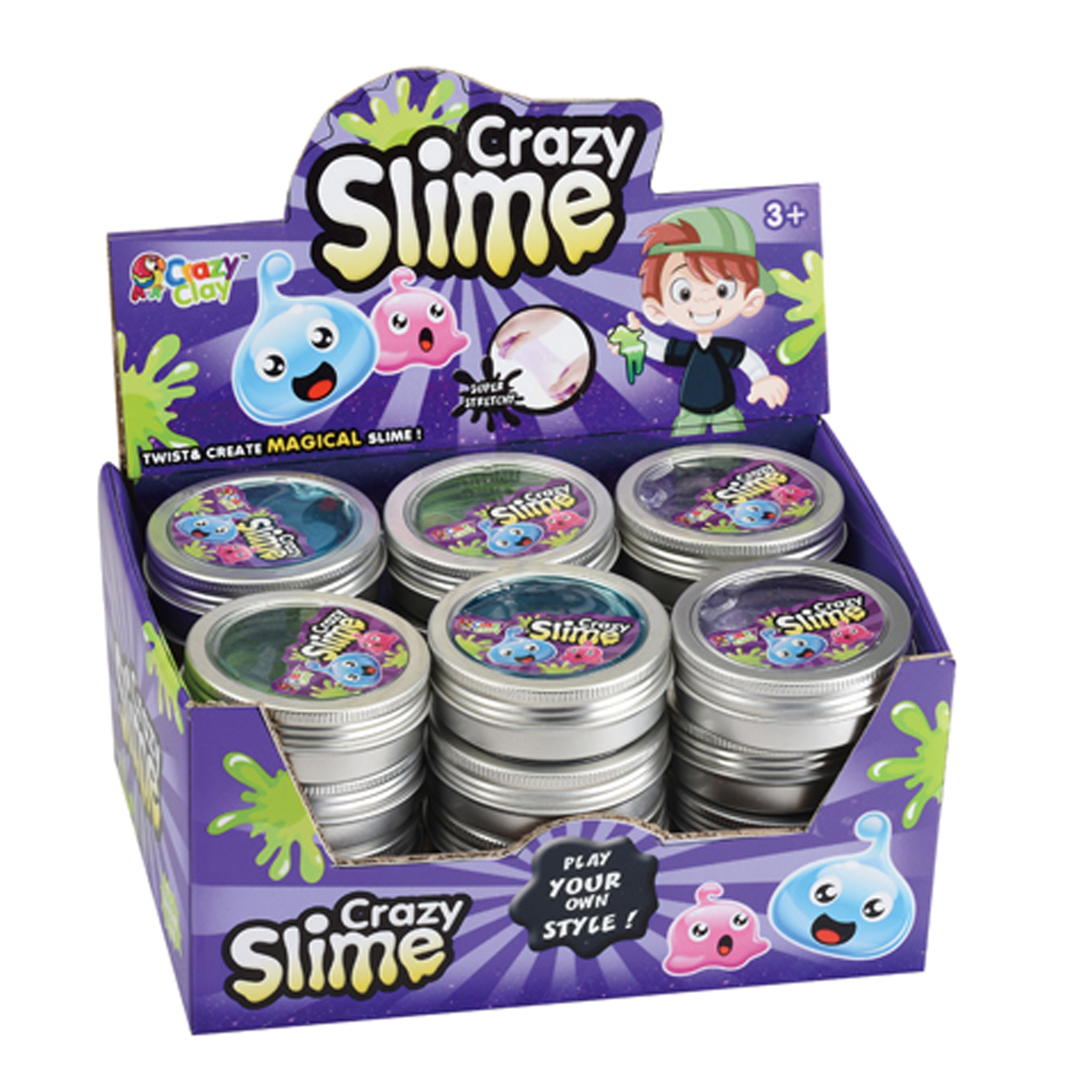 Slime Making Kit for Girls And Boys Kids Art DIY Craft Crystal Clear Slime Toys Glitter