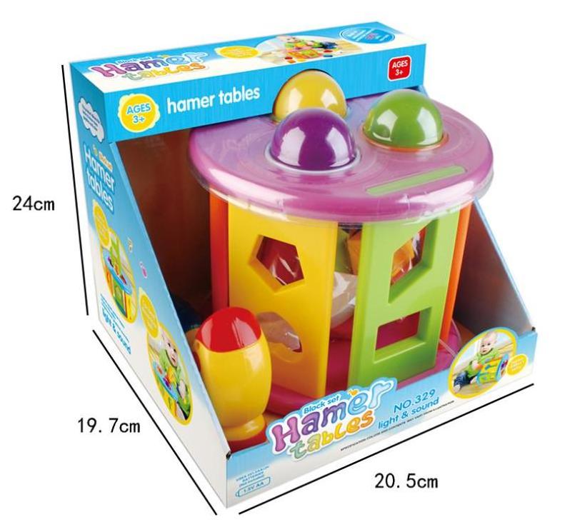 Hot Selling Block Hammer Table Set Educational Learning Baby Toy