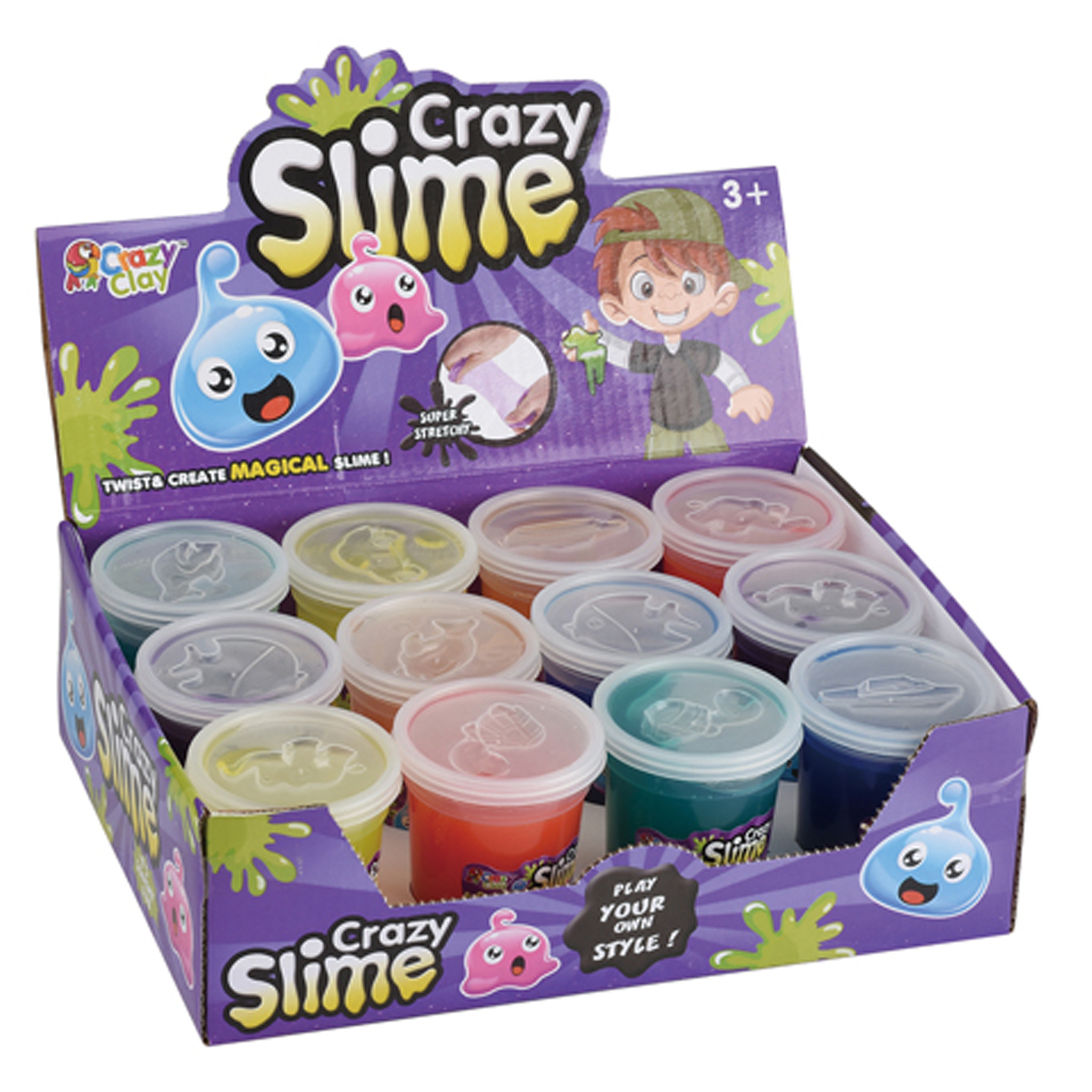 Slime Making Kit for Girls And Boys Kids Art DIY Craft Crystal Clear Slime Toys Glitter