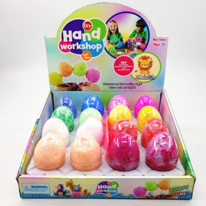 Wholesale Egg Crystal Slime Mud Colorful Soft Fluffy Slime Scented Fun Stress Relief Sludge Unbreakable Toys For Kids Adult