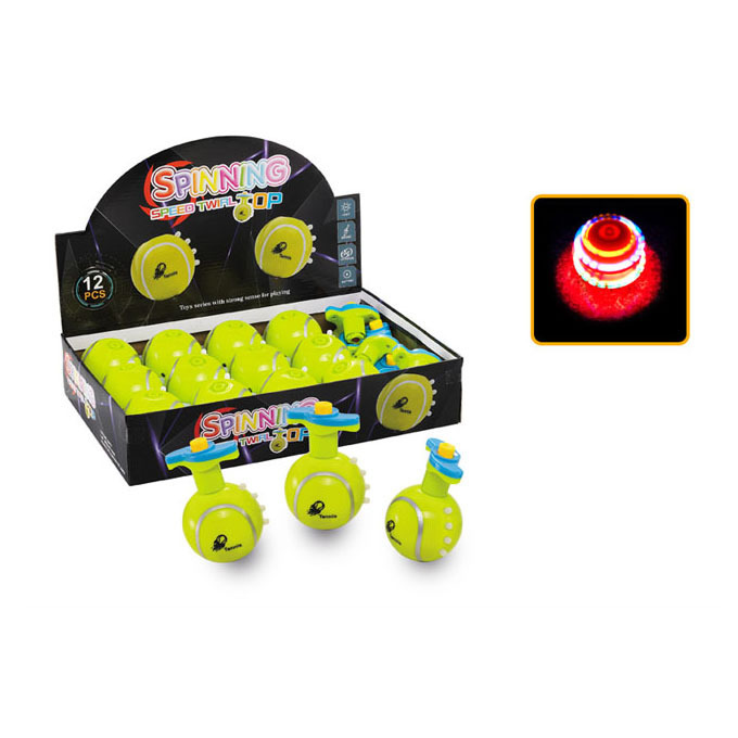 Light Up Spinning Top Toys Tennis Ball Led Spinning Top With Music