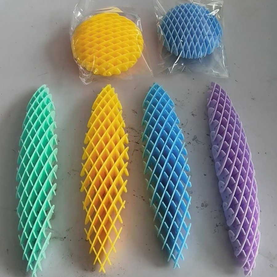 Unzip elastic net 3D printing telescopic net deformation toy internet celebrity telescopic palm play rebound cure casual elastic