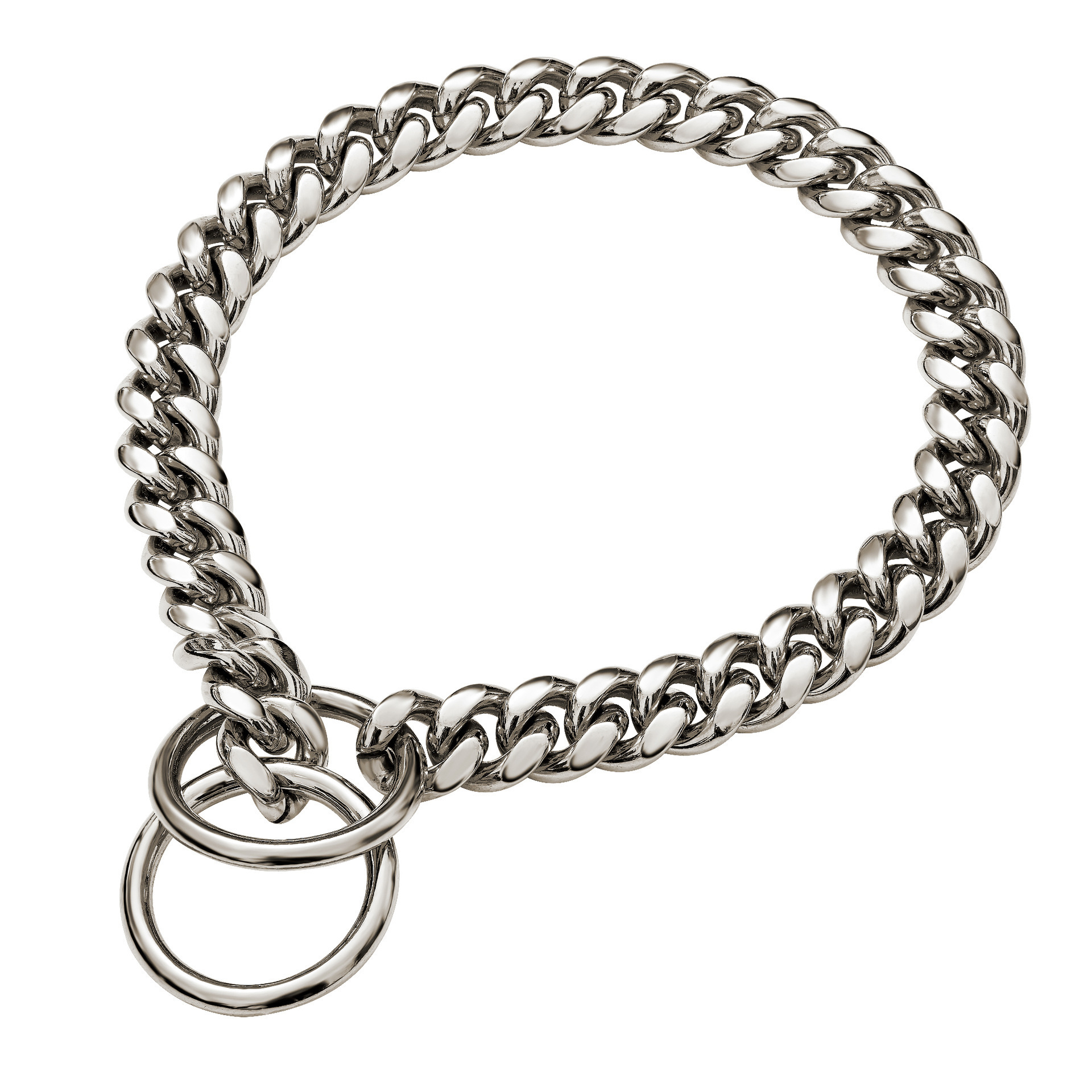 10mm small and medium-sized pet dog chain Stainless steel titanium steel gold Cuban chain dog collar necklace Cat chain