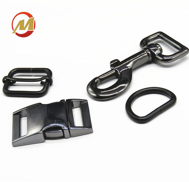 Customized Metal  Pet Accessories D Ring Buckles Dog Collar For Dog Four-Piece Suit