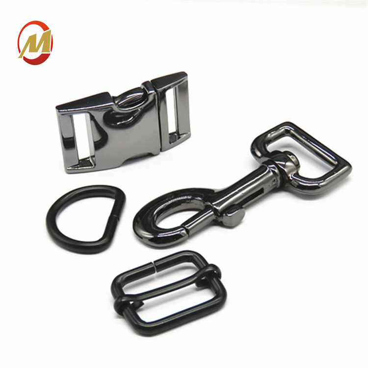 Customized Metal  Pet Accessories D Ring Buckles Dog Collar For Dog Four-Piece Suit