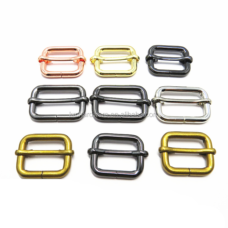 Wholesale High Quality Pet Dog Collar Metal Hardware Rose Gold Side Release Buckle And Tri-glide