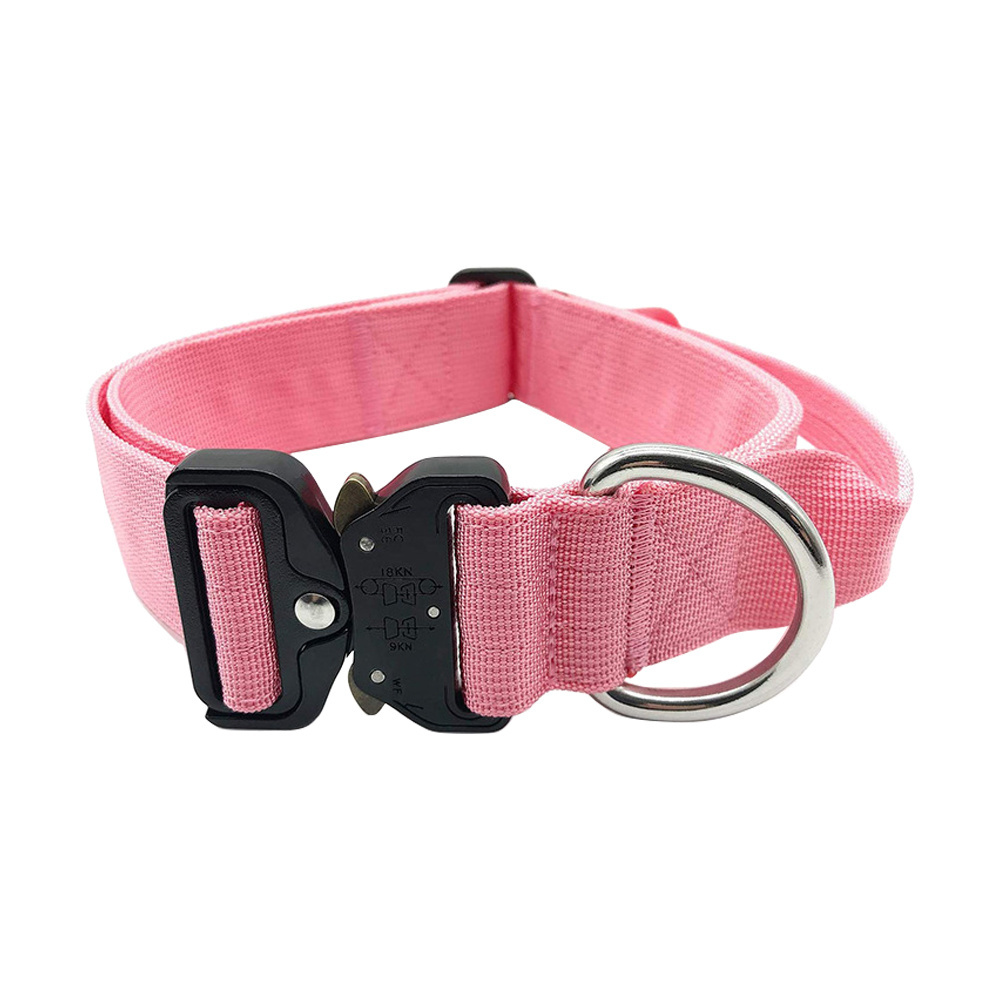 Hot Sale 2 Inch Heavy Duty Combat Adjustable Durable Tactical Nylon Dog Collar With Handle