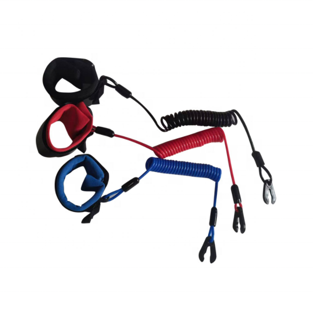 Boat Emergency Outboard Engine Motor Kill Stop Switch with Safety Lanyard Clips For EW2-68348-00-00