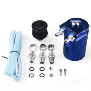 Oil Breather Catch Can Baffled Petrol Diesel Tank Reservoir Filter Kits