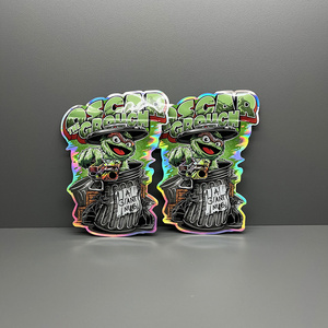 Printed Special Irregular Shaped Smell Proof 28g 14g 7g 3.5g Custom Hologram Die Cut Mylar Bag