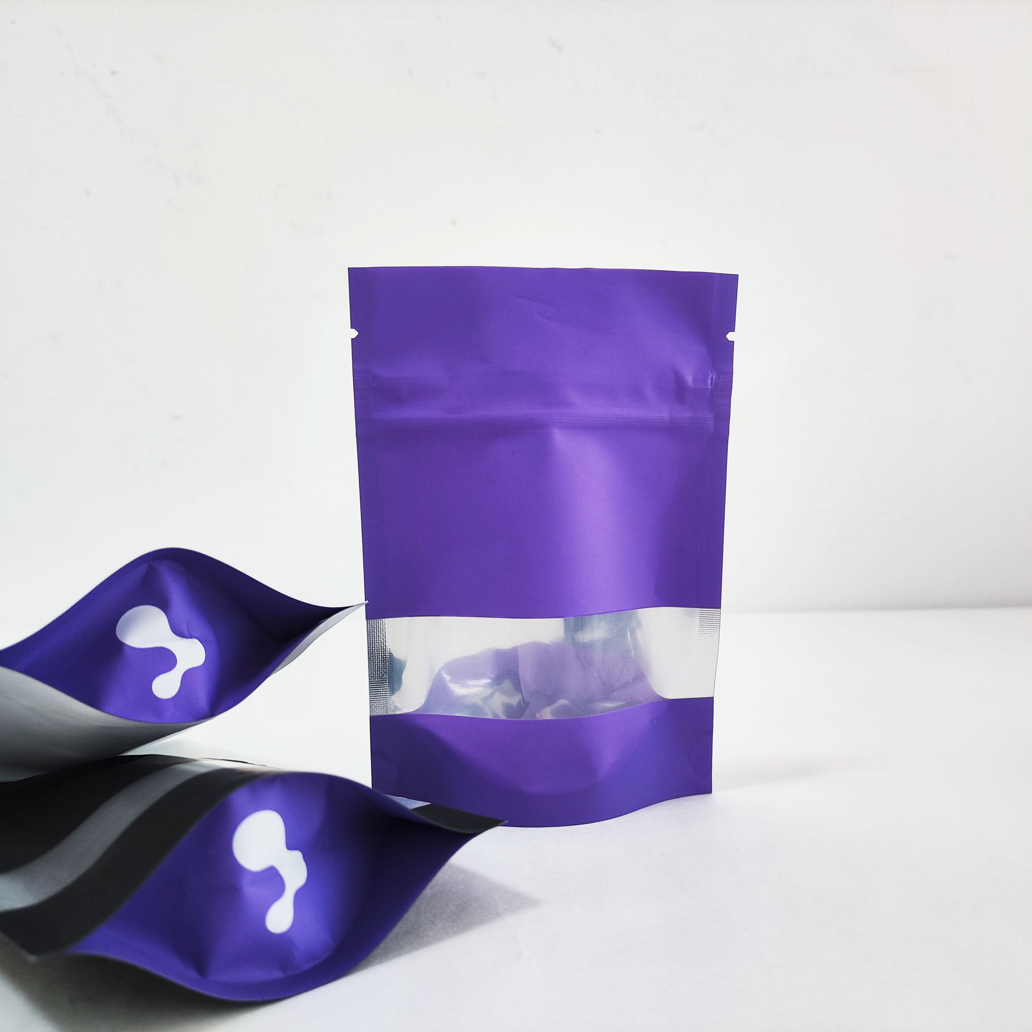 Clear Window 250g Spices Seasoning Packaging Bag Custom Printing Paper Stand Up Pouch Food Packing Bags For Seasoning