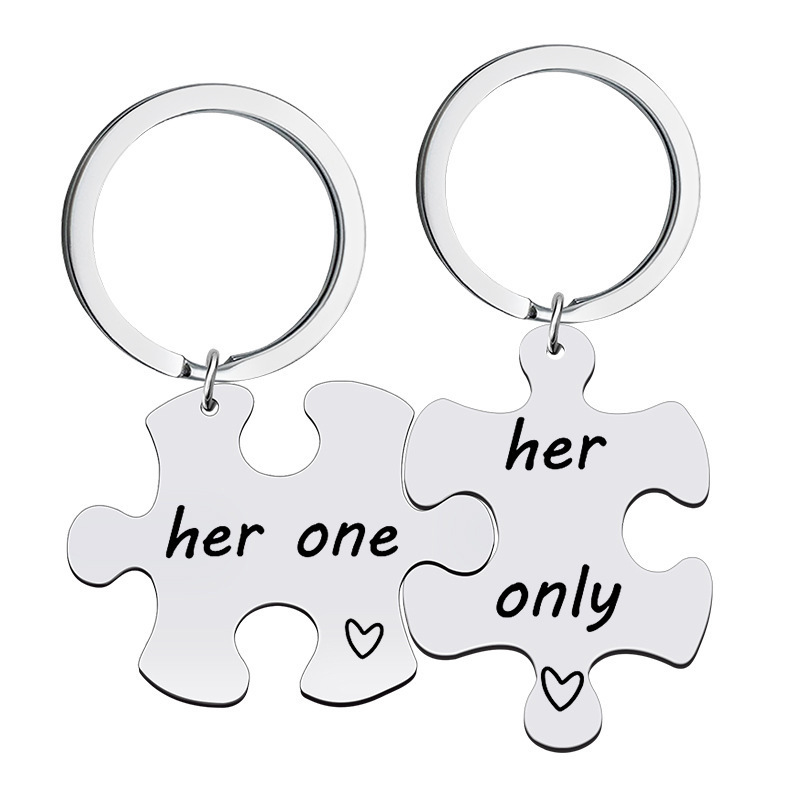 Nimteve Gifts for Couples Boyfriend Girlfriend Couples Key chains for Husband Wife Valentine's Day Gift Key Ring Keychain Couple