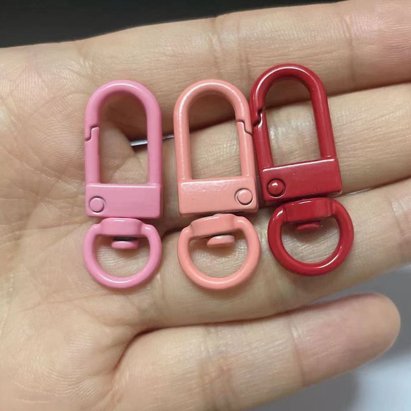 Wholesale rotating keychain Lock Buckle Snap Hook Swivel Eye Trigger Metal key chain in bulk diy accessory Key Ring Crafts Clasp